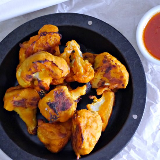 Baked Cauliflower Buffalo Tidbits