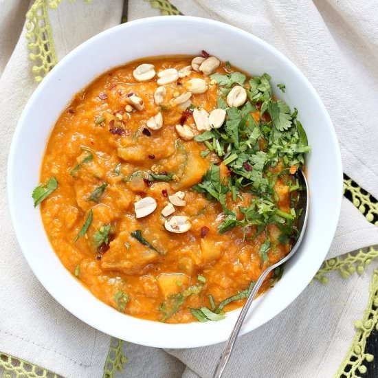 African Peanut Lentil Soup