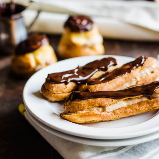 Chestnut Cream Eclairs