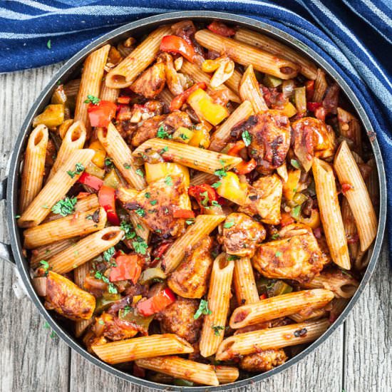 Chicken fajita pasta