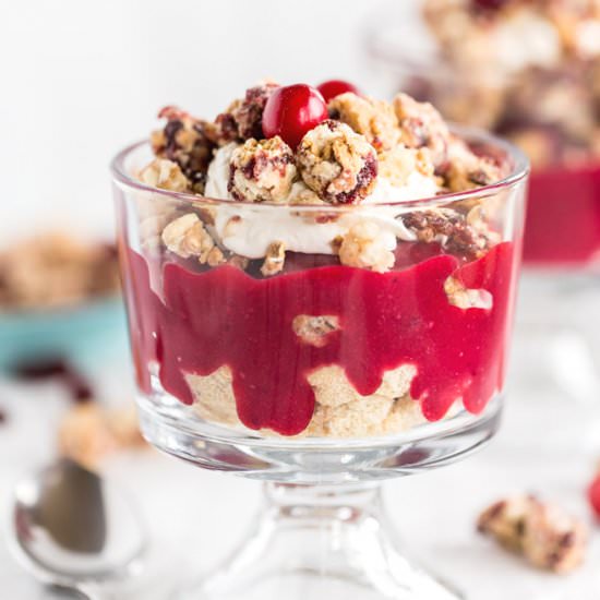 Cranberry Curd Parfait