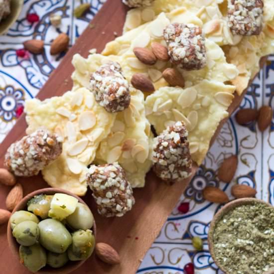 Gluten-free almond lavosh crackers