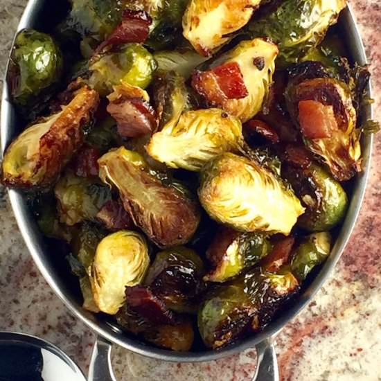 Maple Bacon Brussels Sprouts