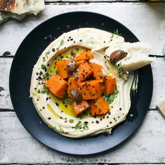 Homemade Hummus with Sweet Potato