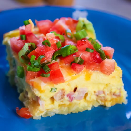 Hashbrown Ham and Cheese Breakfast