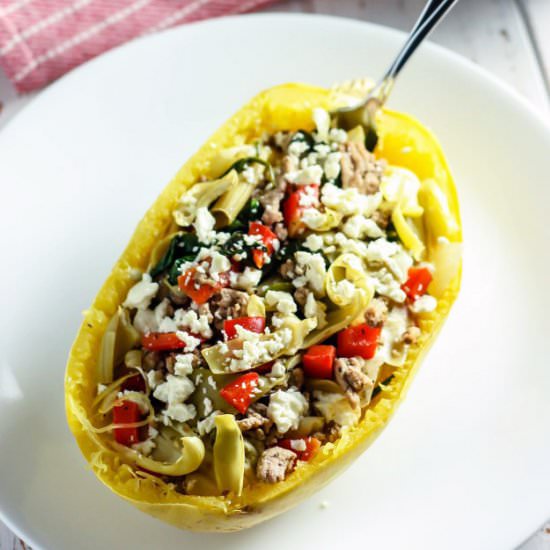 Greek Spaghetti Squash Bowls