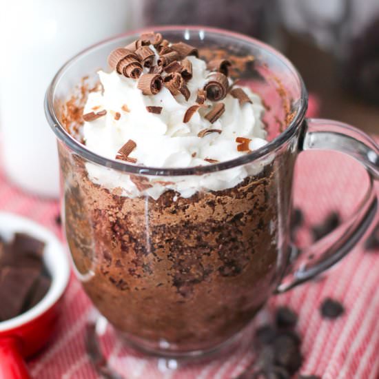 Healthy Chocolate Microwave Cake