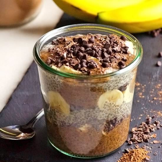 Banana Chocolate Chia Pudding