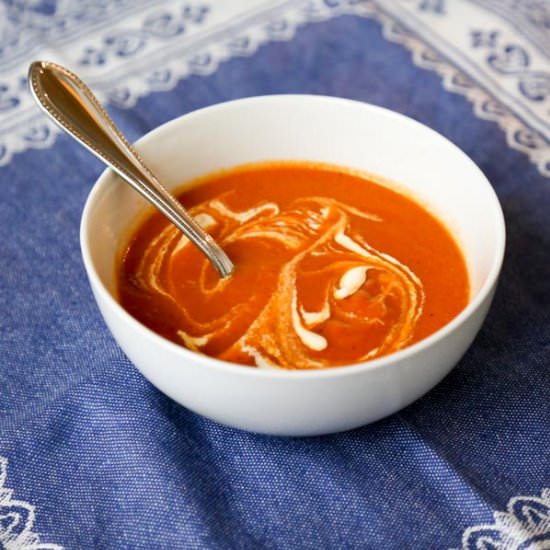 Creamless Tomato Soup with Cumin
