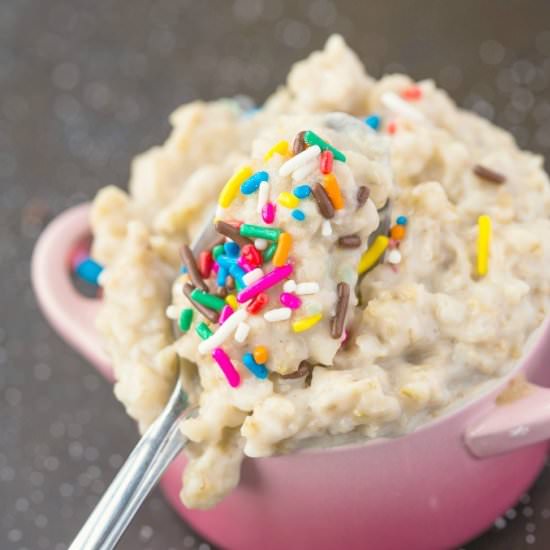 Vanilla Cake Batter Oatmeal