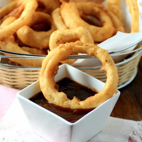 Beer-Battered Onion Rings