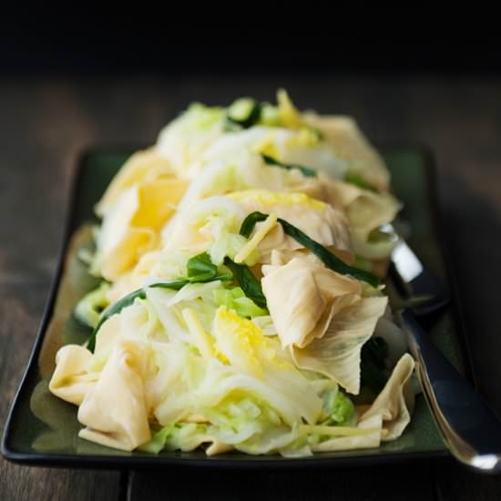 Braised Napa Cabbage with Bean Curd