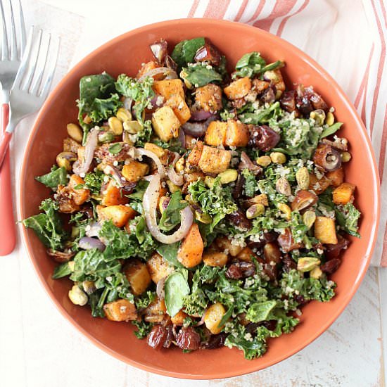 Butternut Squash Kale Salad