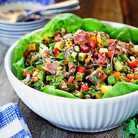 Ahi Poke and Quinoa Salad