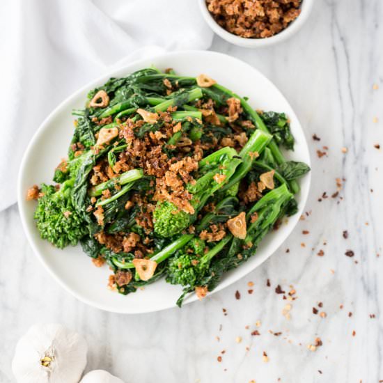 Broccoli Rabe & Chili Breadcrumbs