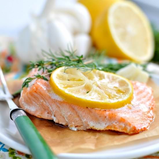 Garlic and Herb Baked Salmon