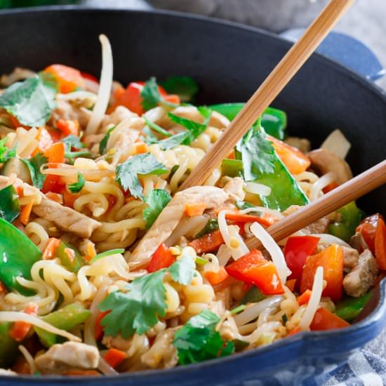 Pork Ramen Stir Fry