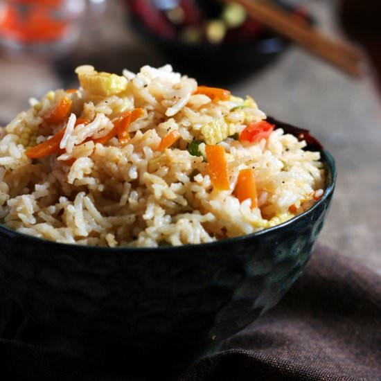Singapore veg fried rice