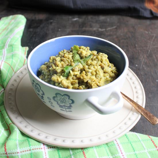 Sprouted Green Gram Stir Fry