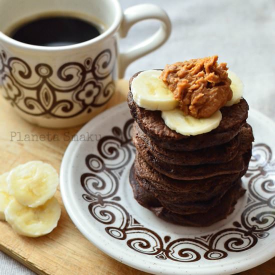Gluten Free Chocolate-Banana Pancakes