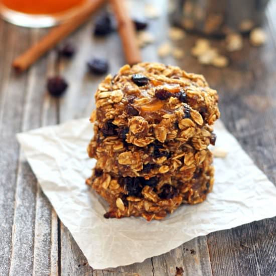 Persimmon Banana Breakfast Cookies
