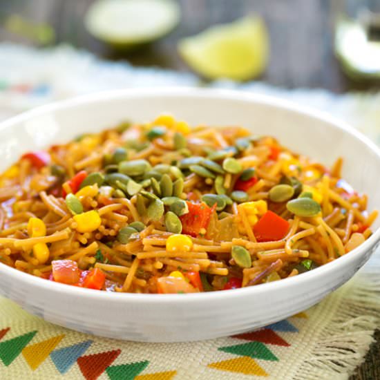 Toasted Spaghetti Stew w Vegetables