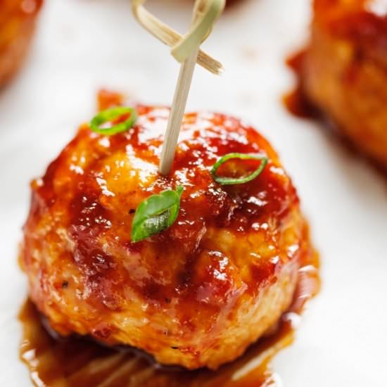 Hawaiian BBQ Chicken Meatballs