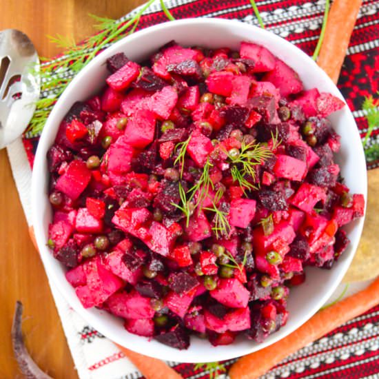 Russian Beet Potato Salad
