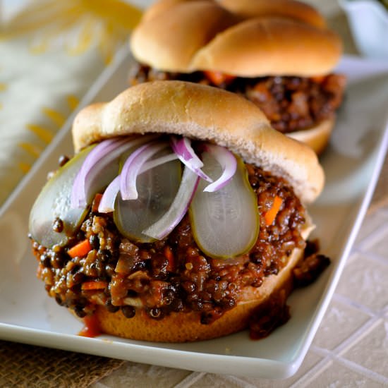 Lentil & Quinoa Sloppy Joe