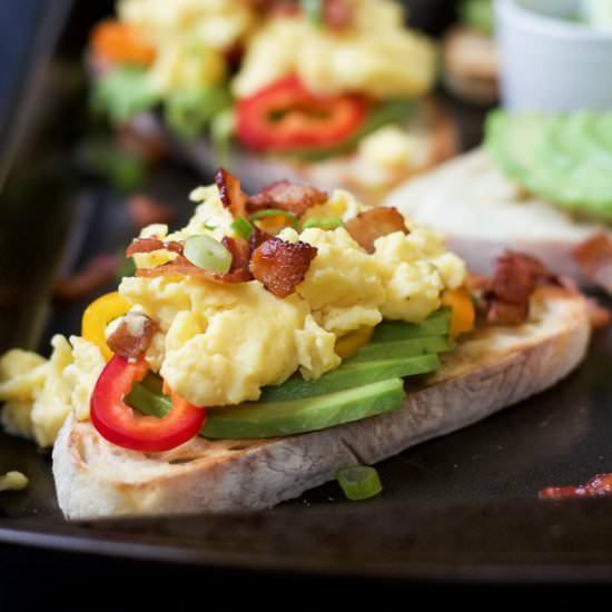 Bruschetta on Avocado Toast