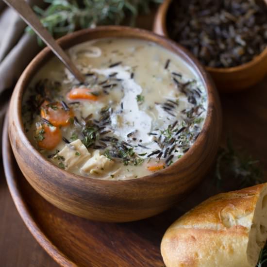 Creamy Chicken and Wild Rice Soup