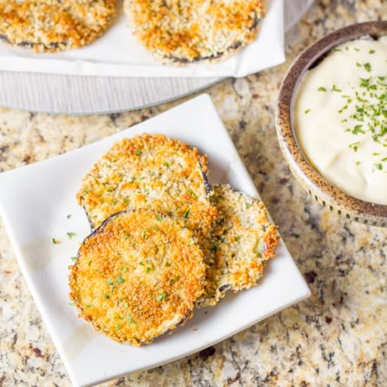 Crispy Baked Eggplant Bites