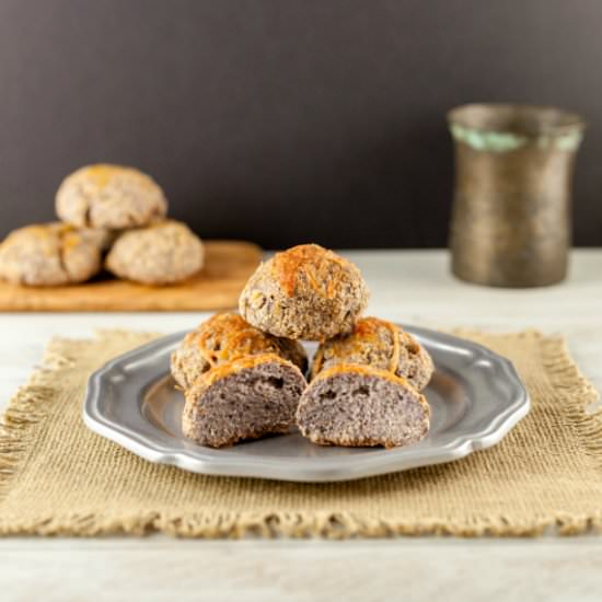 Grain Free Butter Top Dinner Rolls