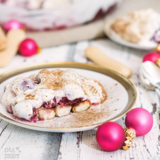 Easy Cherry Tiramisu with Cinnamon