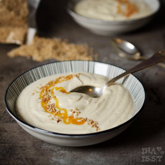 Sesame Honey Cream Dessert