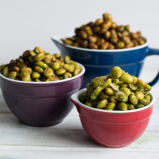 Three Versions of Roasted Edamame