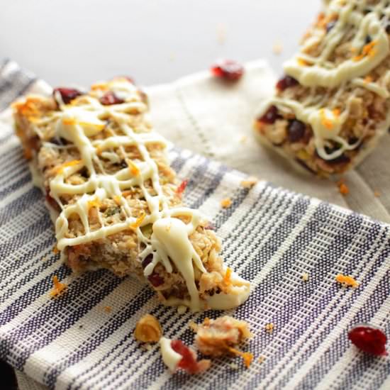 Cranberry Orange Granola Bars