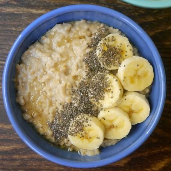 Peanut Butter Steel-Cut Oats