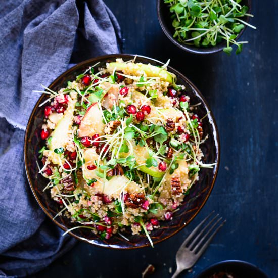 Quinoa Apple and Pear Salad