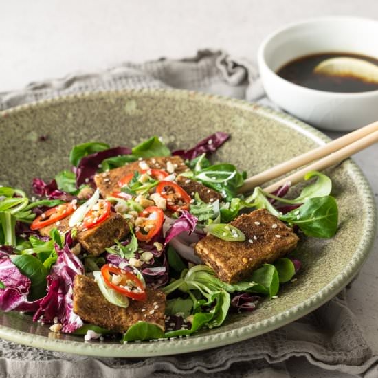 Dry Rub Tofu Salad