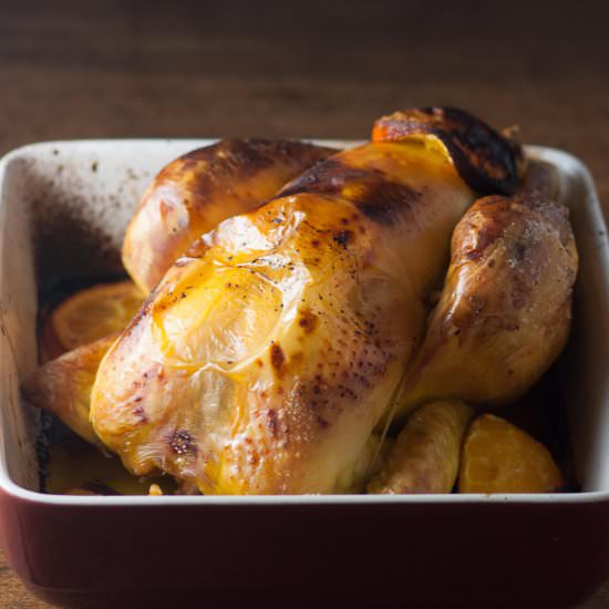 chicken with rum and orange