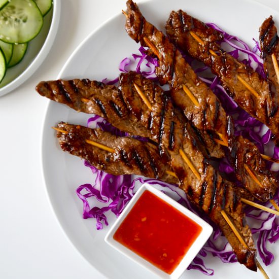 5-Ingredient Beef Satays