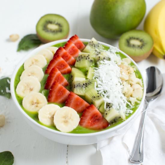 Tropical Green Smoothie Bowl
