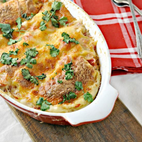 White Chicken Enchiladas