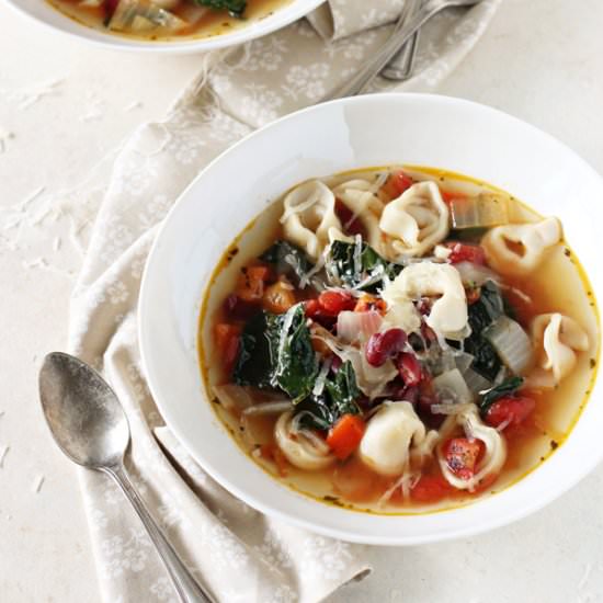 Tortellini and Kale Soup