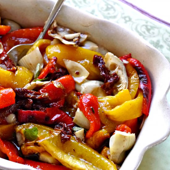 Roasted Bell Pepper Antipasto