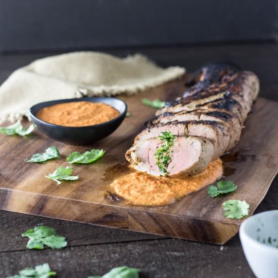 Pork Tenderloin with Romesco Sauce