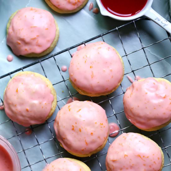 Blood Orange Ricotta Cookies