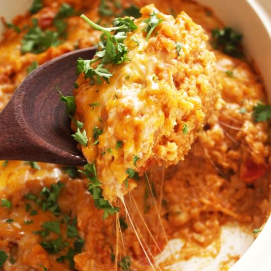 Cheesy Mexican Rice Casserole