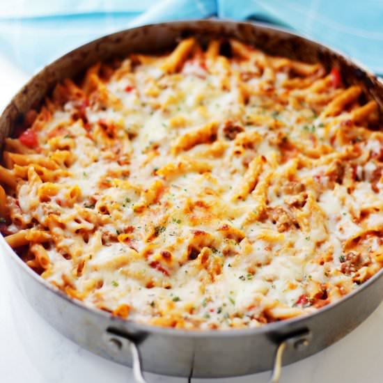 Skillet Baked Pasta